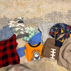 Carter's Kids Clothing Set - Red, Blue, Gray, Brown